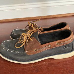 Clark's Collection Navy Blue Leather Men's Moccasins US size 10.5 | EU size 44